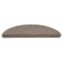 Alfombra autoadhesiva escalera sisal 30 uds beige oscuro