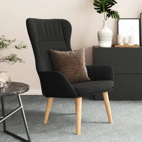 Sillón de relax de tela negro
