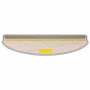 Alfombra autoadhesiva escalera sisal 30 uds 65x21x4 cm plateado