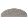 Alfombra autoadhesiva escalera sisal 30 uds 65x21x4 cm plateado