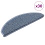 Alfombra autoadhesiva escalera sisal 30 uds 65x21x4 cm azul