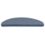 Alfombra autoadhesiva escalera sisal 30 uds 65x21x4 cm azul