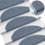 Alfombra autoadhesiva escalera sisal 30 uds 65x21x4 cm azul