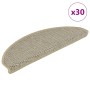 Alfombra autoadhesiva escalera sisal 30 uds verde claro
