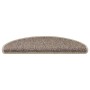 Alfombra autoadhesiva escalera sisal 30 uds beige oscuro
