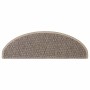 Alfombra autoadhesiva escalera sisal 30 uds beige oscuro