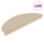 Alfombra autoadhesiva escalera sisal 30 uds 65x21x4 cm Berber