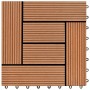 WPC-Verandafliesen 30x30 cm 2 m² braun 22 Einheiten von vidaXL, Böden und Teppiche - Ref: Foro24-277798, Preis: 106,86 €, Rab...