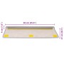 Alfombra autoadhesiva escalera sisal 30 uds 65x21x4 cm Platina