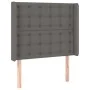 Kopfteil mit LED-grauem Kunstleder 83x16x118/128cm von vidaXL, Kopf- und Fußteile - Ref: Foro24-3124124, Preis: 80,74 €, Raba...