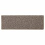 Alfombra autoadhesiva escalera sisal 30 uds beige oscuro