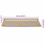 Alfombra autoadhesiva escalera sisal 30 uds beige oscuro