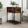 Engineered wood smoked oak bedside table 30x60x60 cm by vidaXL, Nightstands - Ref: Foro24-826057, Price: 38,50 €, Discount: %