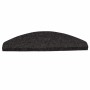 Alfombrilla autoadhesiva escalera 20 uds negro 56x17x3 cm