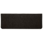 Alfombrilla autoadhesiva escalera 30 uds negro 65x24,5x3,5 cm