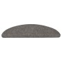 Alfombrilla autoadhesiva escalera 20 uds gris 56x17x3 cm