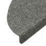 Alfombrilla autoadhesiva escalera 20 uds gris 56x17x3 cm