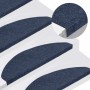 Alfombrilla autoadhesiva escalera 30 uds azul 65x22,5x3,5 cm