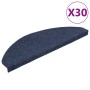 Alfombrilla autoadhesiva escalera 30 uds azul 65x22,5x3,5 cm