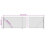 Wire fence with anthracite grey tie wrap 1x25 m by vidaXL, fence panels - Ref: Foro24-153993, Price: 101,01 €, Discount: %