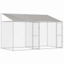 Jaula para perro Plateado 400 x 200 x 256 cm Acero Galvanizado
