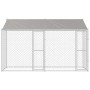 Jaula para perro Plateado 400 x 200 x 256 cm Acero Galvanizado