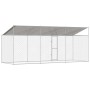 Jaula para perro Plateado 600 x 200 x 256 cm Acero Galvanizado