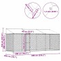 Jaula para perro Plateado 600 x 200 x 256 cm Acero Galvanizado