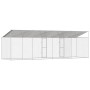 Jaula para perro Plateado 800 x 200 x 256 cm Acero Galvanizado