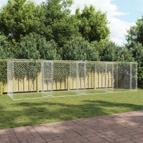 Jaula para perro Plateado 800 x 200 x 200 cm Acero Galvanizado