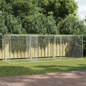 Jaula para perro Plateado 600 x 200 x 200 cm Acero Galvanizado