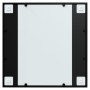 Espejo de pared metal negro 60x60 cm