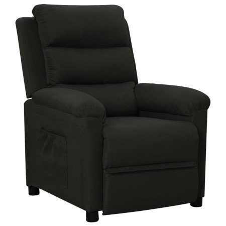 Sillón reclinable de tela negro en Sillones | Comprar online en Foro24