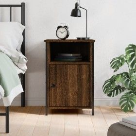 Nachttisch aus braunem Eichensperrholz, 40 x 42 x 60 cm von vidaXL, Nachttische - Ref: Foro24-825921, Preis: 38,53 €, Rabatt: %