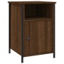 Oak brown plywood bedside table 40x42x60 cm by vidaXL, Nightstands - Ref: Foro24-825921, Price: 38,53 €, Discount: %