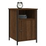Oak brown plywood bedside table 40x42x60 cm by vidaXL, Nightstands - Ref: Foro24-825921, Price: 38,53 €, Discount: %