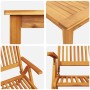 Conjunto de Comedor de Jardín 7 pcs Marrón