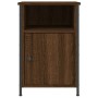 Oak brown plywood bedside table 40x42x60 cm by vidaXL, Nightstands - Ref: Foro24-825921, Price: 38,53 €, Discount: %