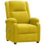 Sillón de masaje de terciopelo amarillo
