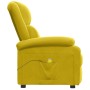 Sillón de masaje de terciopelo amarillo