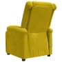 Sillón de masaje de terciopelo amarillo