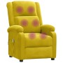 Sillón de masaje de terciopelo amarillo