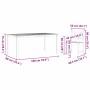 Conjunto de Comedor de Jardín 7 pcs Marrón