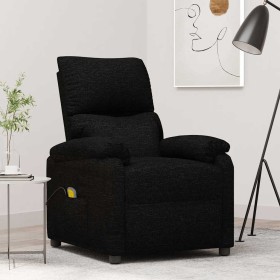 Sillón de masaje de tela negro