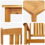Conjunto de Comedor de Jardín 3 pcs Marrón