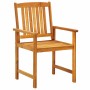 Conjunto de Comedor de Jardín 3 pcs Marrón