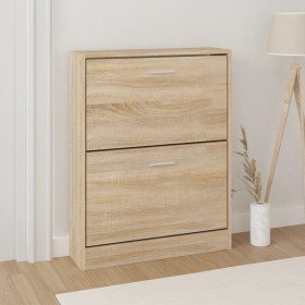 Mueble zapatero madera contrachapada roble 59x17x81 cm Mueble zapatero madera contrachapada roble 59x17x81 cm
