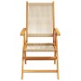 Conjunto de Comedor de Jardín 5 pcs Beige