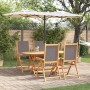 Conjunto de Comedor de Jardín 5 pcs Antracita