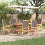 Conjunto de Comedor de Jardín 7 pcs Antracita